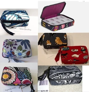 Vera Bradley TRAVEL PILL CASE 7+1 day - U Choose Print (NEW & Sealed) $29 - Picture 1 of 15