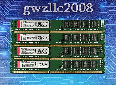 32GB (4x8GB) PC3-12800u DDR3-1600MHz 2Rx8 Non-ECC Kingston KCP316ND8/8 - Image 1 of 2