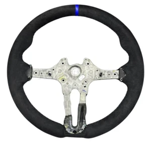 BMW M SPORT ALCANTARA LEATHER BLUE STRIPE STEERING WHEEL F30 F32 F34 F36 F20 F22 - Picture 1 of 7