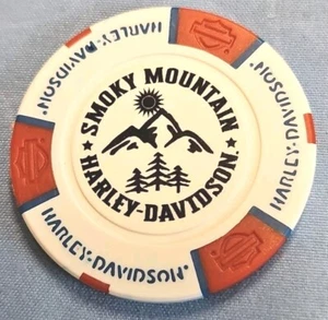 CHIP DE PÓQUER CONCESIONARIO SMOKEY MOUNTAIN HARLEY DAVIDSON OF MARYVILLE, TENNESSEE - Imagen 1 de 2