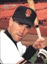 1990 Mother's Will Clark #1 Will Clark Batting pose looking over right shoulder 