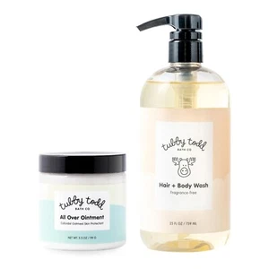 TUBBY Todd'S Baby Body Wash & All over Ointment Eczema Set - Gentle, Hypoallerge - Picture 1 of 5