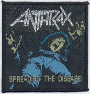 Anthrax Spreading The Disease Original Sew On Patch - Picture 1 of 1