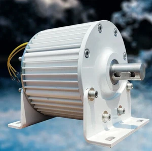 2000W 120V 220V Permanent Magnet Generator 3 Phase Synchronous Gearless Dynamo - Foto 1 di 26