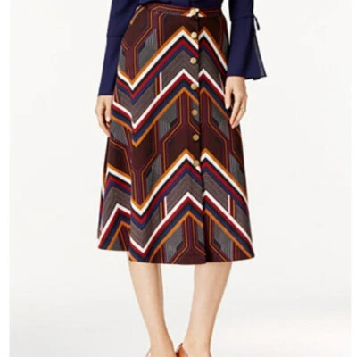 NY коллекции женщин расклешенный линия Midi юбка Western классический на пуговицах размер XL - Изображение 1 из 4