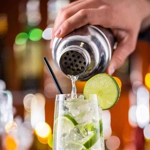 12oz/350ml Stainless Steel Cocktail Shaker Bottle Set Martini Mixer for Home Bar - Picture 1 of 7