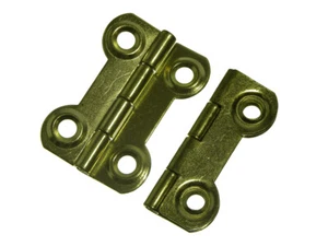 2 x Schmetterling ausgefallene Scharniere verziert EB Messing vergoldet 38 mm x 28 mm | Onestopdiy Neu - Bild 1 von 1