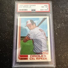 1982 Topps Traded Cal Ripken Jr. RC Rookie #98T Orioles O's PSA 8