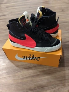 Size 10 - Nike Blazer Mid '77 Jumbo Black Bright Crimson - Picture 1 of 10