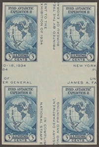 EDSROOM-O21423 US 768a NGAI 1935 Crossed Gutter Block CV$20 - Picture 1 of 2