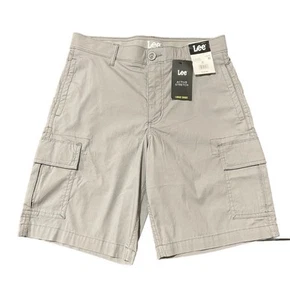 Lee Active Stretch Cargo Shorts Mens Size 40 Khaki Beige (Salina Stone) NEW! - Picture 1 of 3