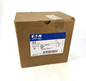 10er Box Eaton 515 HDG Crouse-Hinds 2" Einloch Gurt feuerverzinkt - Bild 1 von 3