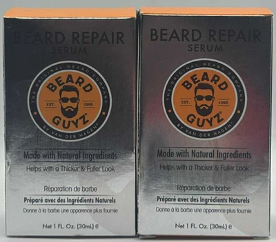2Pk борода Guyz борода ремонт сыворотка ~ 1 жидкая унция EA ~ быстрая доставка ~ новый - Изображение 1 из 2