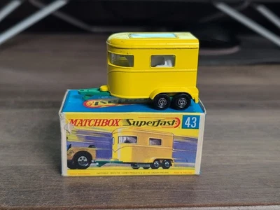 Remolque para ponis Matchbox Superfast #43 de colección base verde claro Foto 1 de 4
