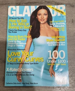 Glamour Catherine Zeta Jones Cover Magazine June 2001 Fashion Beauty Love - Picture 1 of 6