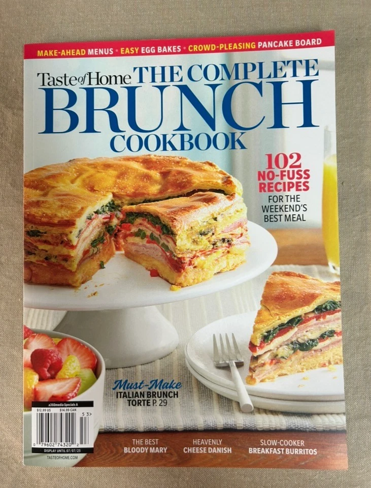 The Complete Brunch Cookbook: Taste of Home Magazine 2025 ~102 No-Fuss Recipes - Image 1 of 1