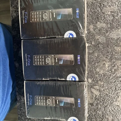 (Qty 3) RoKit F-One Flip Phone Dual Sim NEW UNOPEN BOX 2G/3G. All 3 included  - Image 1 of 4