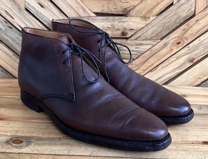 Crockett&Jones ‘TETBURY’ Brown Leather Chukka Boots Shoes Size UK 8 E/US 9 - Picture 1 of 17