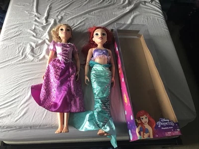 "Muñecas de altura de 32"" Disney Playdate Jakks Rapunzel Tangled & Ariel Princess My Size" Foto 1 de 4