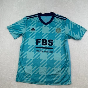 Adidas Leicester City Football Club Jersey Men's L Teal Soccer Shirt - Picture 1 of 16