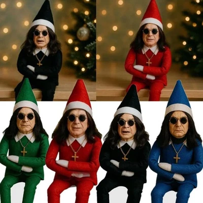 Ozzy Christmas Elf Doll Christmas Trees Decoration Ornament Music Godfather Doll - Image 1 of 4