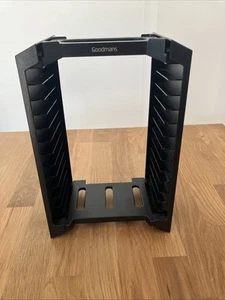 Goodmans Games Storage Tower Black Holds 12 Games Retro Gaming Stand Vtg - Bild 1 von 6