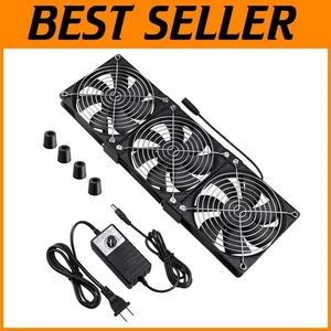 Dual Ball 120mm Computer Fan w/ Speed Controller - Picture 1 of 8