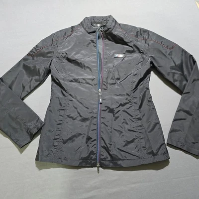 BMW M-Series Womens small  Black Nylon Jacket windbreaker black logo - Image 1 of 4