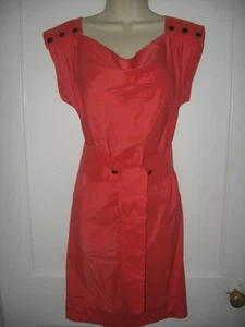 DVF Diane Von Furstenberg NEVADA Algodón Vestido Pétalo Rosa 8 UE - Imagen 1 de 1