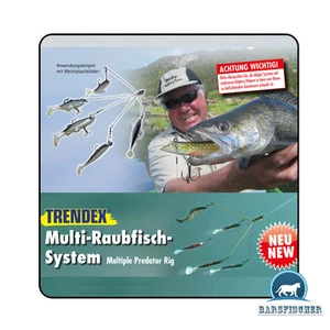 MULTI - RAUBFISCH - SYSTEM, MULTIPLE PREDATOR RIG, 2/3/5 ARME, SPIN RIG, HECHT - Bild 1 von 5