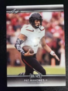 PATRICK PAT MAHOMES II ROOKIE CARD 2017 #56 Leaf Draft RC KC Chiefs - Picture 1 of 3