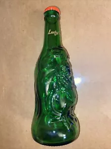 Bottiglia Vuota Importata Birra Verde Vetro In rilievo Forma Illuminata Birra - Foto 1 di 5
