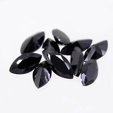 10 Pcs Lot Natural Australian Black Sapphire 7x3.5mm Marquise Certified Gemstone