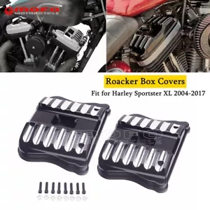 For Harley Davidson Sportser XL1200 XL883 2004-2017 Top Rocker Box Covers -2pcs - Foto 1 di 12
