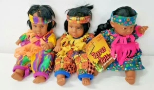 GIGO TIPI TOTS BOHNENSACK PUPPEN 3ER SET - Bild 1 von 5