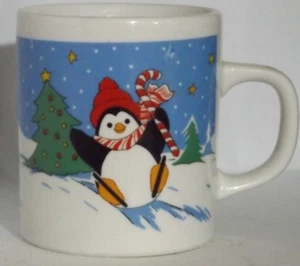 Christmas mug 4 inches tall 3 in wide 8 oz cupLike new tag still on the bottom - Picture 1 of 8
