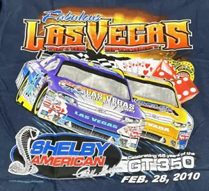 Vintage Nascar Graphic Shirt Shelby American Las Vegas GT 350 2010 (Size Large) - Picture 1 of 5