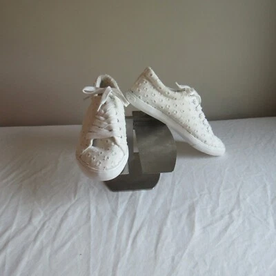 Zapato de tenis Rocket Dog de lona envejecido con cordones blanco 9 nuevo sin caja Foto 1 de 4