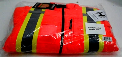 Holmes Workwear 116516MHORHT (L) Heated Series SoftShell Jacket Orange Large - Image 1 of 4