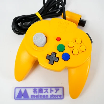 Mando Nintendo 64 N64 Hori Pad Mini 64 Amarillo Probado Desde JAPÓN Foto 1 de 4
