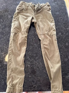 DU/ER Live Free Adventure Pants Mens 33x30 Army Green Tapered Stretch Athletic - Picture 1 of 3