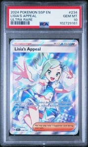 POKEMON LISIA'S APPEAL 234/191 SSP SURGING SPARKS ULTRA RARA PSA 10 - Foto 1 di 2