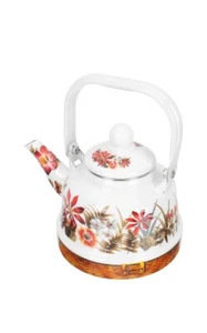 Angoily Emaille Teekessel Kaffeekanne 1,1 l Vintage Emaille Tee Wasserkocher dekorativ En - Bild 1 von 11