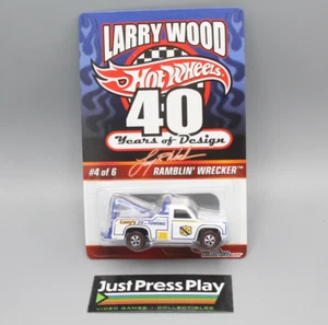 Hot Wheels Larry Wood 40 Years of Design Ramblin' Wrecker Tow Truck w/ Protector - Picture 1 of 8