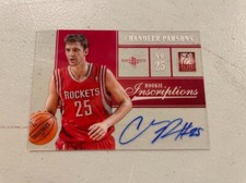Chandler Parsons 2013 Panini Elite Rookie Inscriptions Signed Card