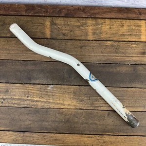 Drain Pipe BMX Seatpost SAE 4130 22.2 mm White Freestyle Old Seat Post CRMO OG - Picture 1 of 12