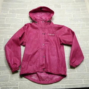 Frogg Toggs Rain Jacket Womens M Pink Retractable Hood Waterproof Raincoat - Picture 1 of 6