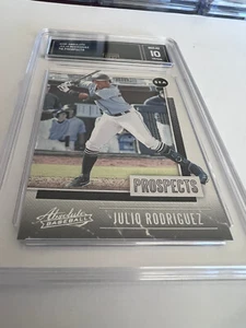 JULIO RODRIGUEZ MARINERS 2021 ABSOLUTE PROSPECTS # P-6 GMA GRADED 10 L@@@K - Picture 1 of 2