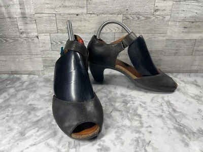 Zapatos Camper Tacones Mujer 37/6.5M Cuero Negro Punta abierta Cómodos Correas al Tobillo Foto 1 de 4