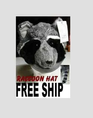 SOMBRERO MAPACHE PELUDO HALLOWEEN DISFRAZ ADULTO DANIEL BOONE GORRA TEJÓN ENVÍO RÁPIDO Foto 1 de 4